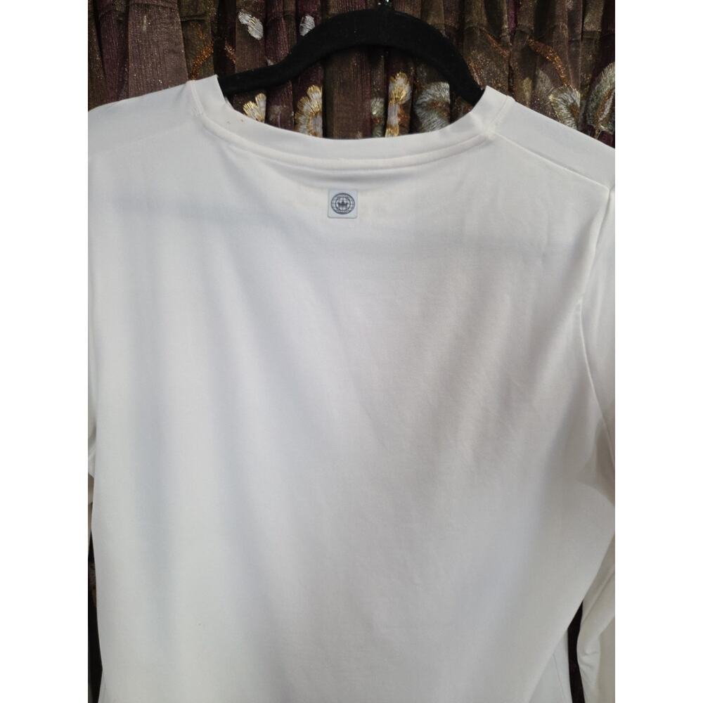 Peter Millar Vinyasa Womens Performance White Long Sleeve Size Medium - Picture 10 of 14